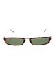 Linda Farrow Square Tinted Sunglasses