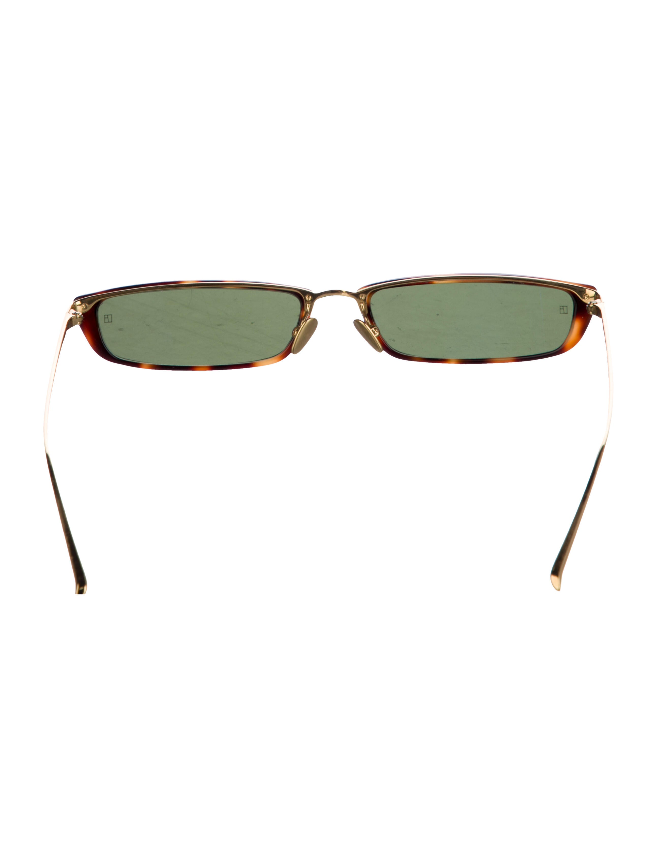 Linda Farrow Square Tinted Sunglasses