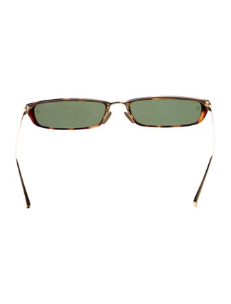 Linda Farrow Square Tinted Sunglasses