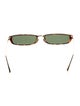 Linda Farrow Square Tinted Sunglasses