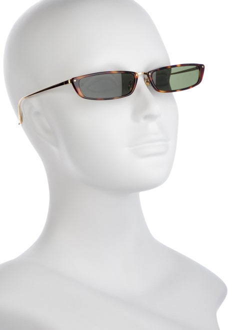Linda Farrow Square Tinted Sunglasses