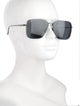 Linda Farrow Square Tinted Sunglasses