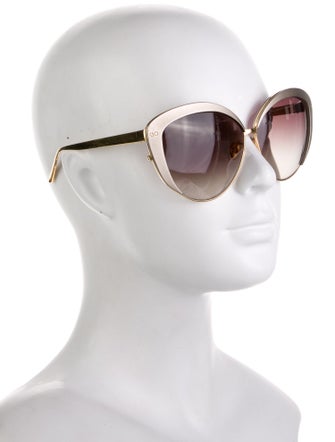 Linda Farrow Cat-Eye Gradient Sunglasses