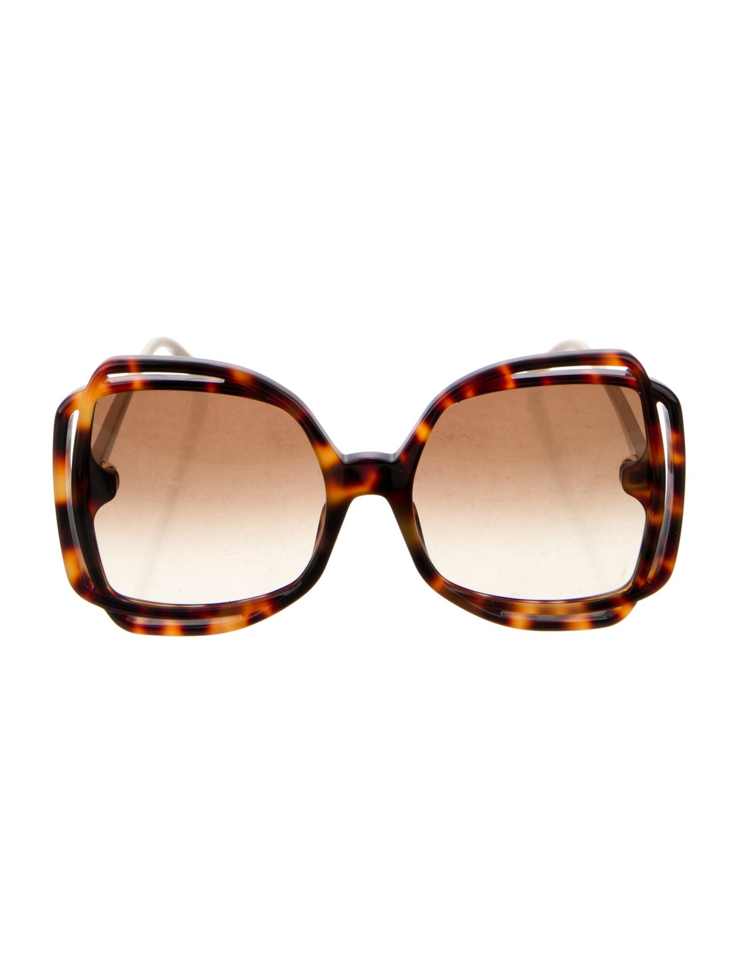 Linda Farrow Oversize Gradient Sunglasses