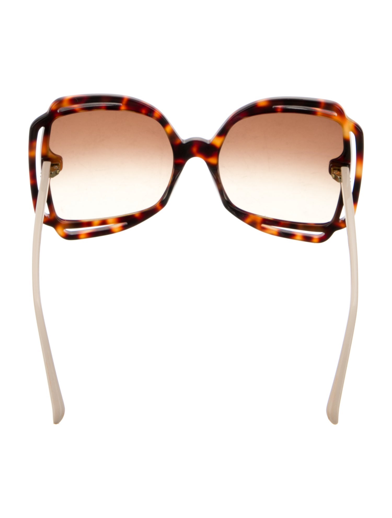 Linda Farrow Oversize Gradient Sunglasses