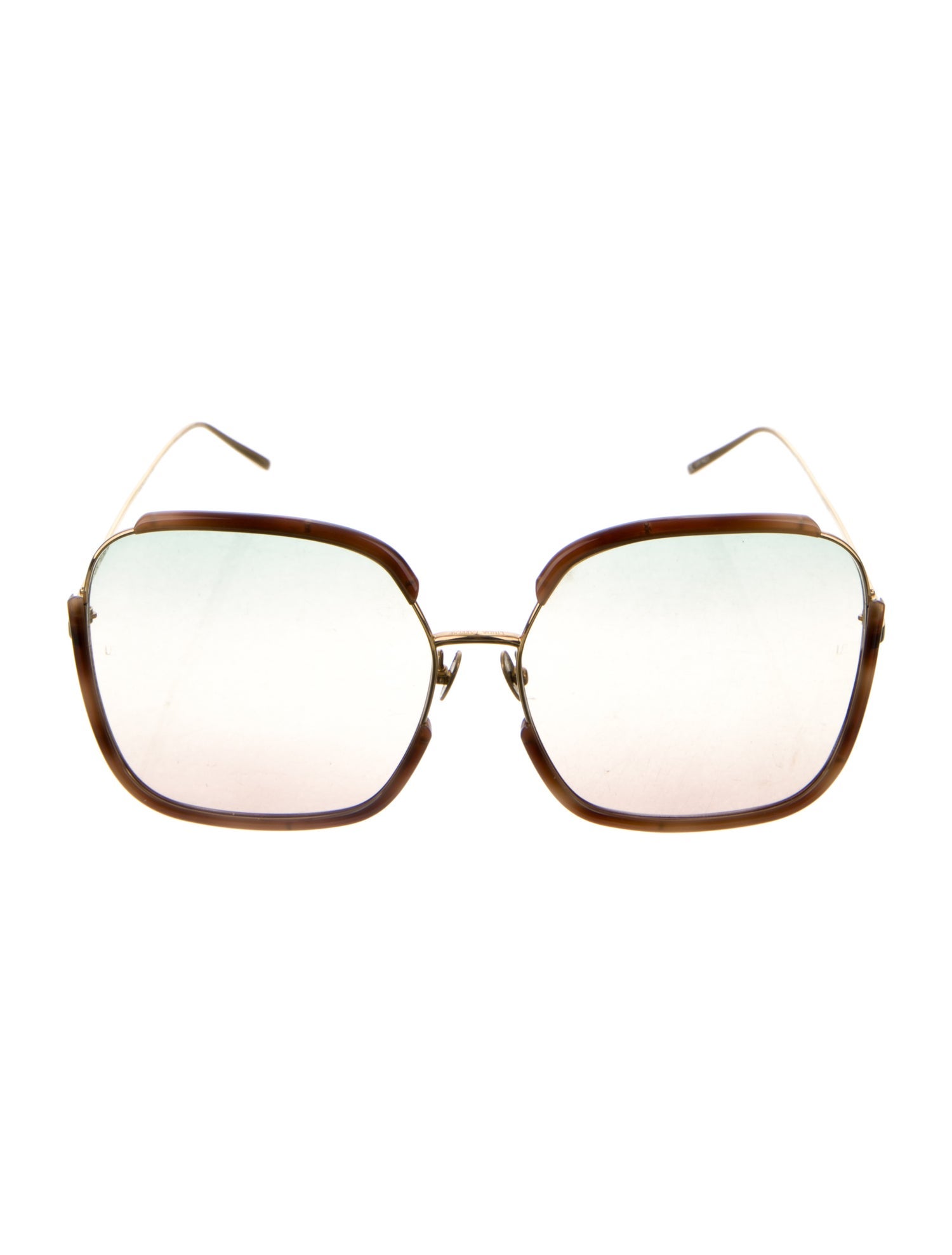 Linda Farrow Oversize Gradient Sunglasses