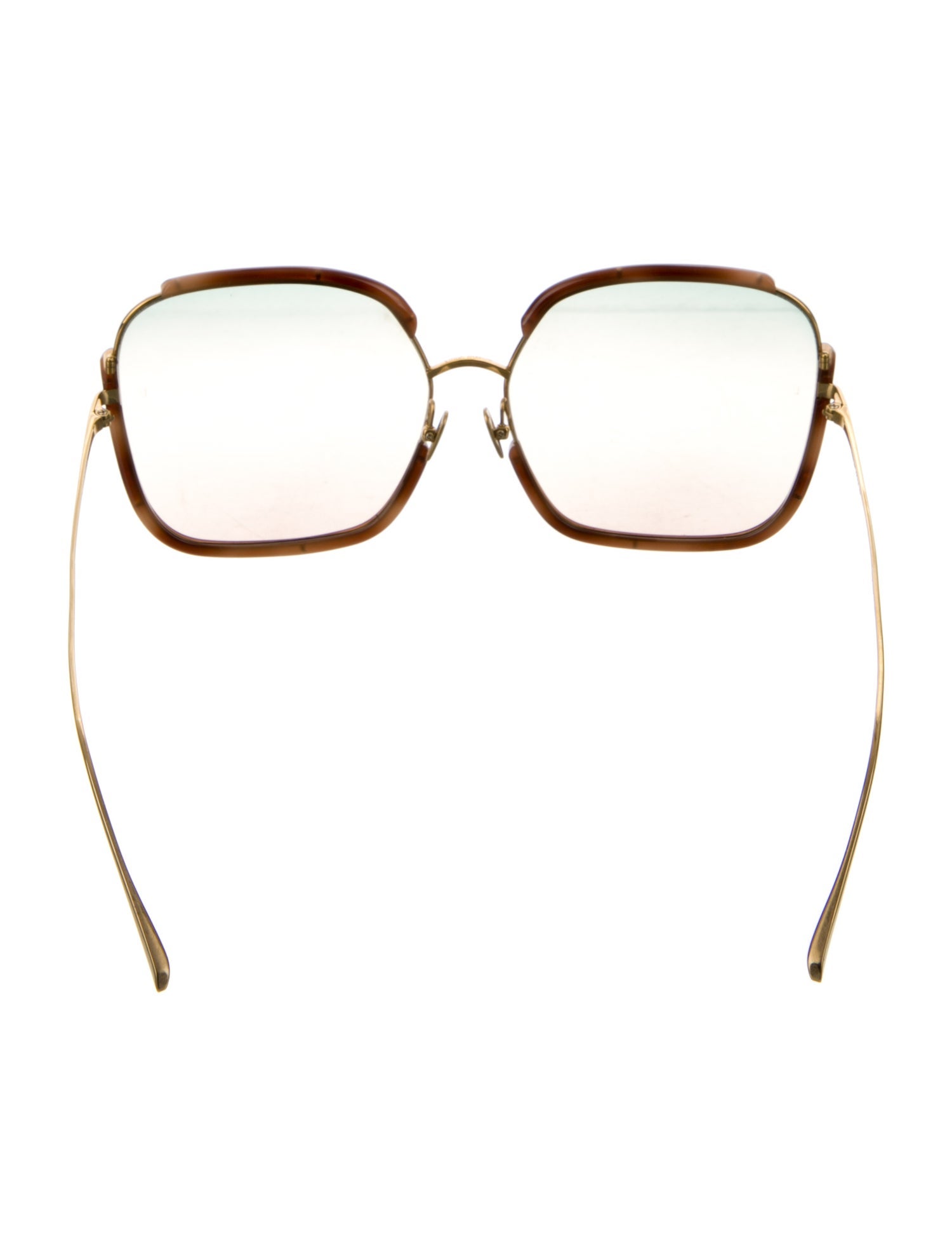 Linda Farrow Oversize Gradient Sunglasses