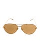 Linda Farrow Aviator Tinted Sunglasses