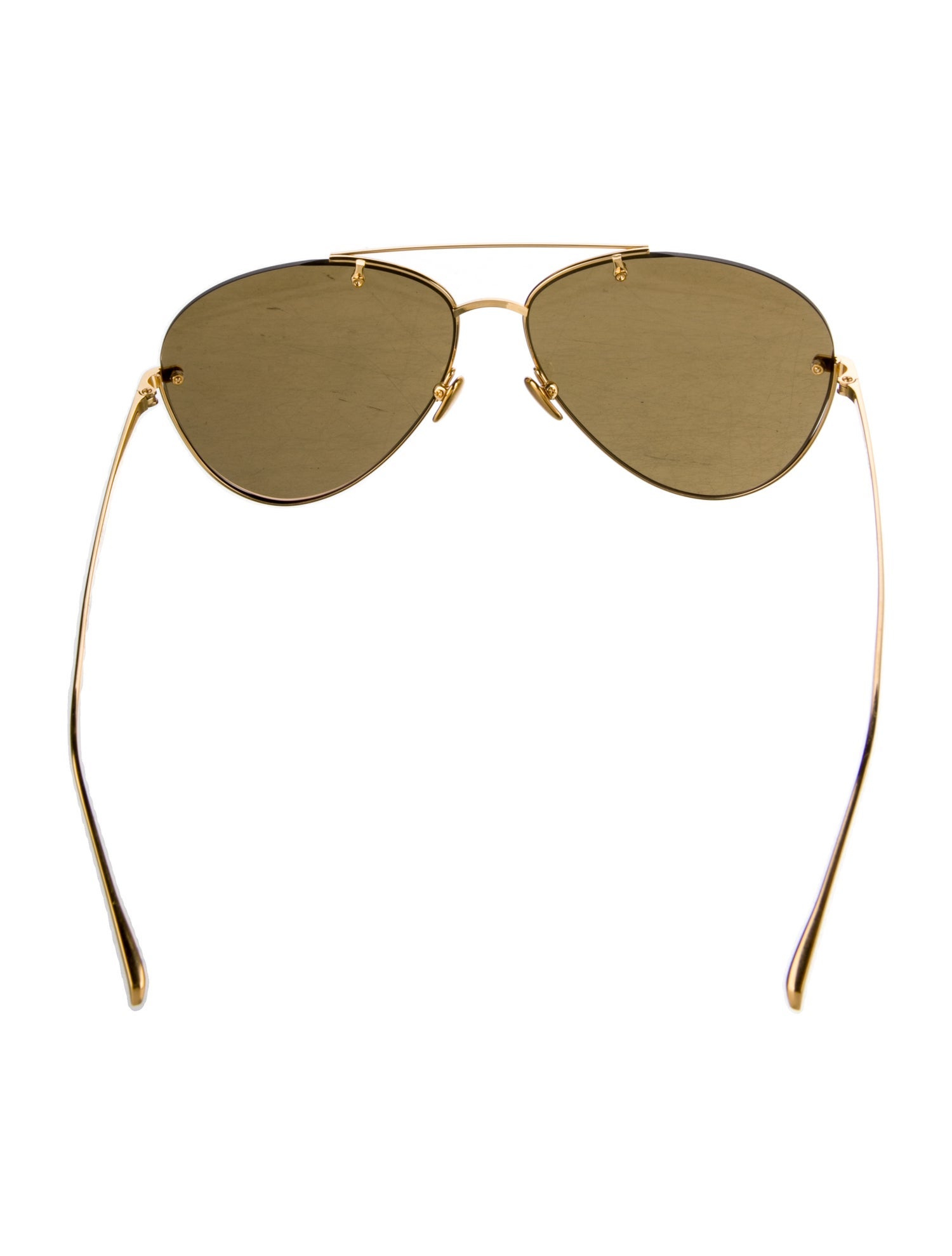 Linda Farrow Aviator Tinted Sunglasses
