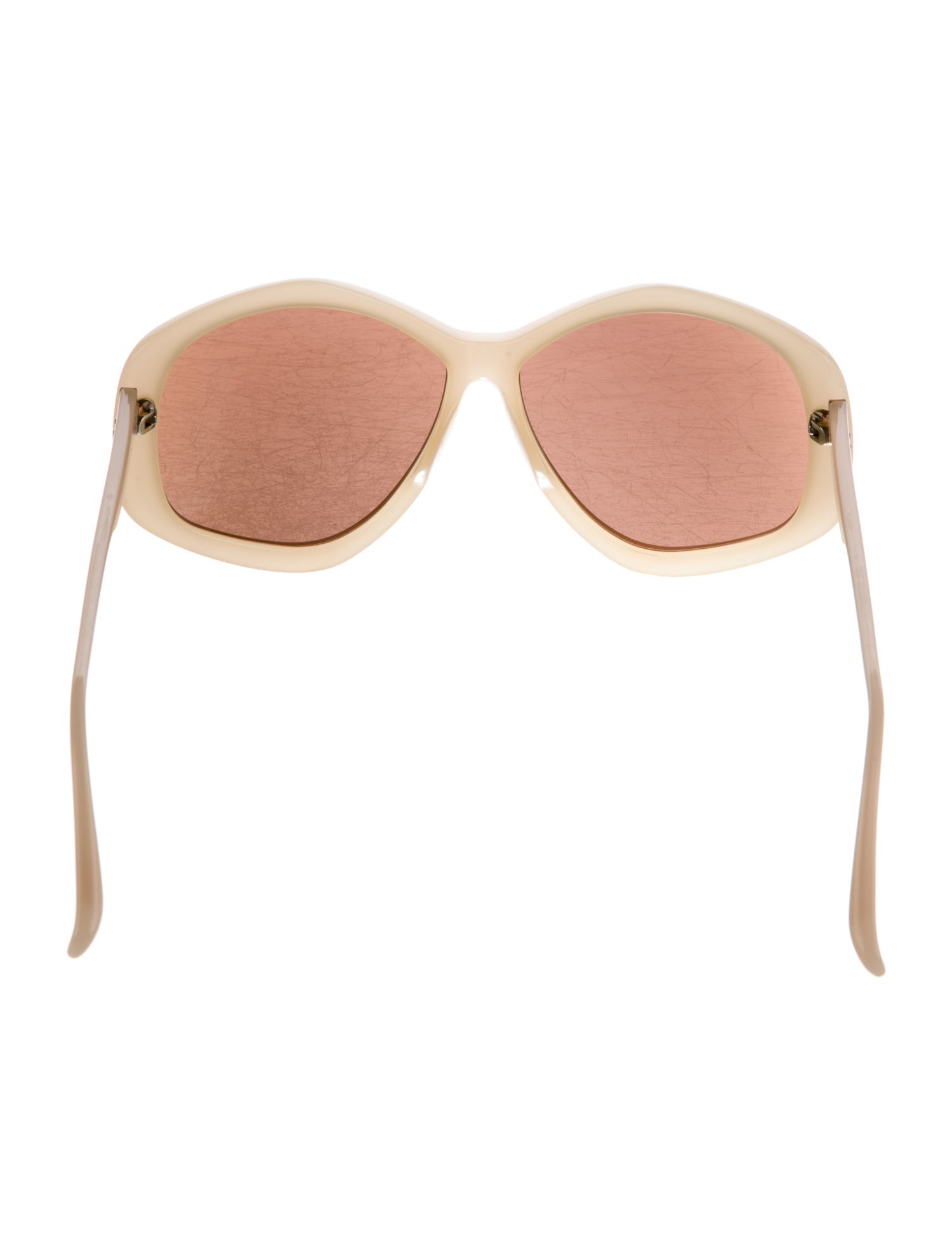 Linda Farrow Oversize Mirrored Sunglasses