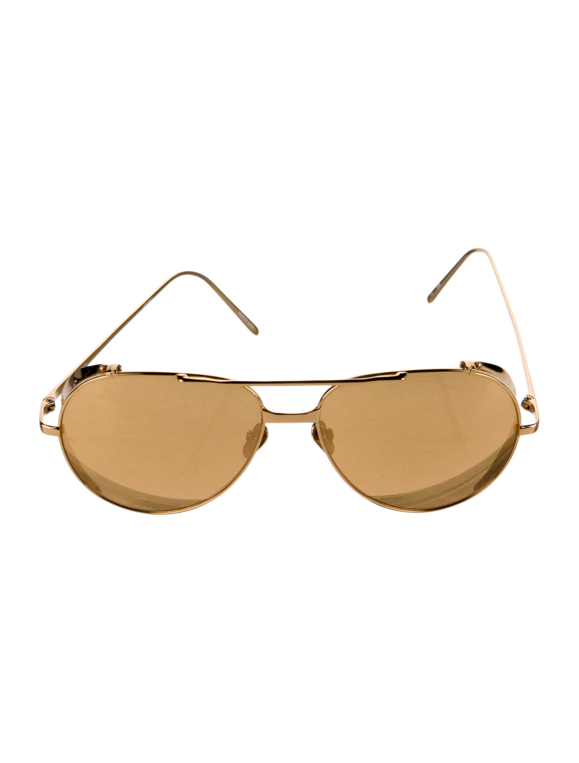 Linda Farrow Aviator Tinted Sunglasses
