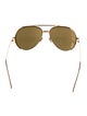 Linda Farrow Aviator Tinted Sunglasses