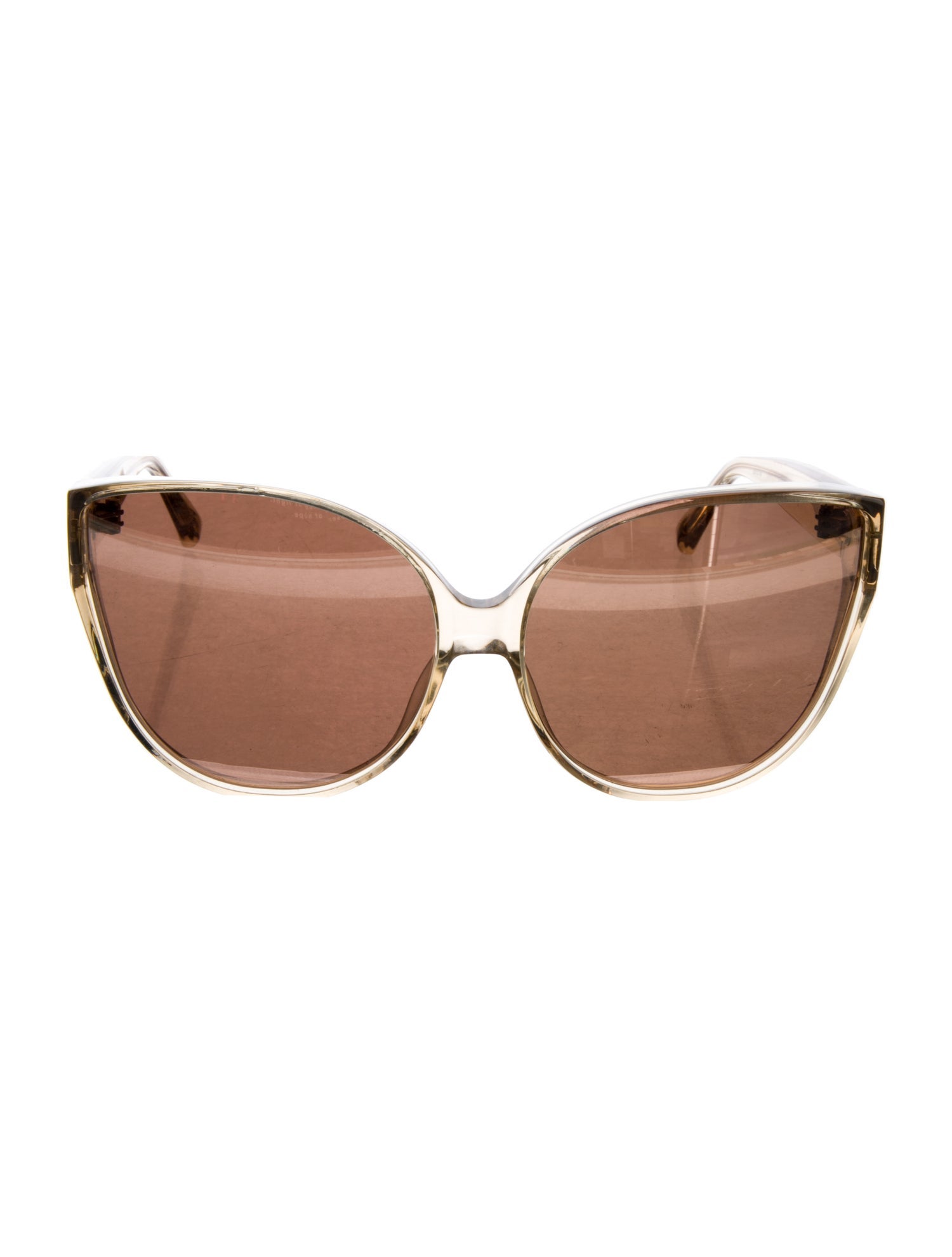 Linda Farrow Oversize Tinted Sunglasses