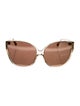 Linda Farrow Oversize Tinted Sunglasses