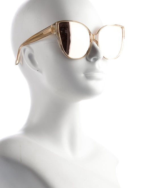 Linda Farrow Oversize Tinted Sunglasses