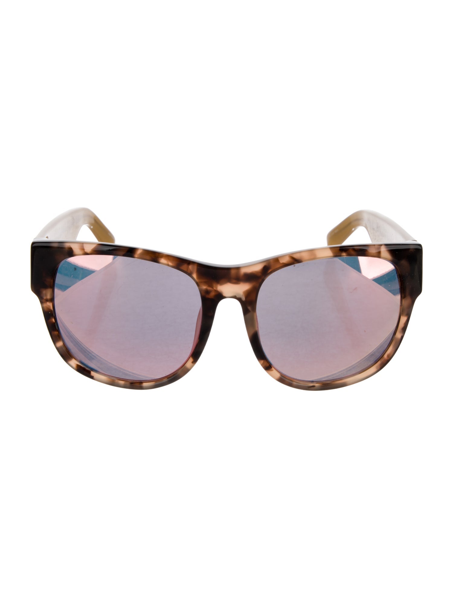 Linda Farrow Wayfarer Mirrored Sunglasses
