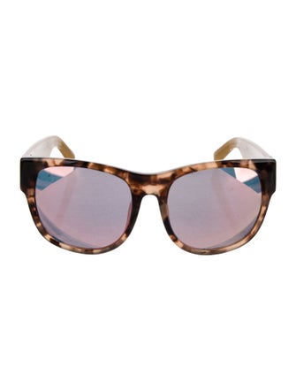 Linda Farrow Wayfarer Mirrored Sunglasses