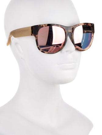 Linda Farrow Wayfarer Mirrored Sunglasses