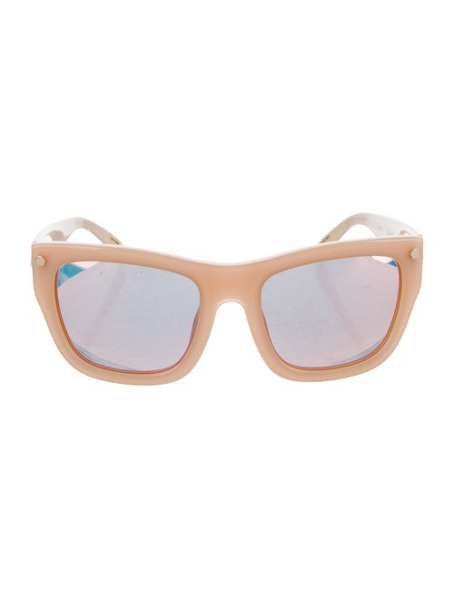 Linda Farrow Oversize Mirrored Sunglasses