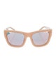 Linda Farrow Oversize Mirrored Sunglasses