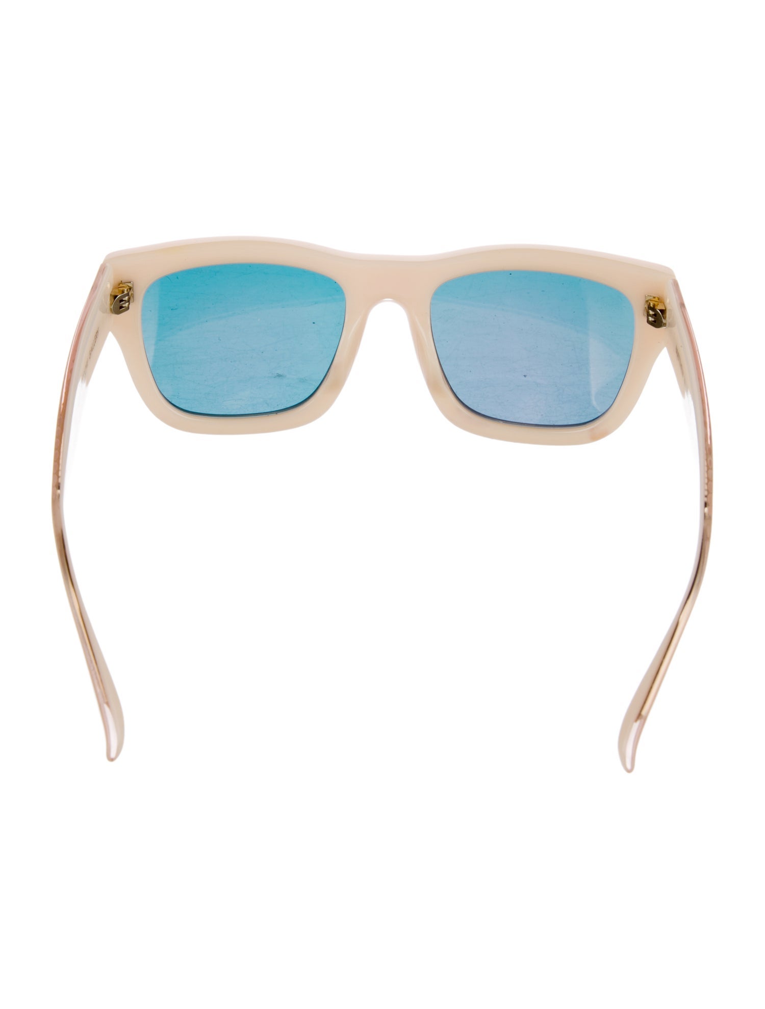 Linda Farrow Oversize Mirrored Sunglasses