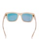 Linda Farrow Oversize Mirrored Sunglasses