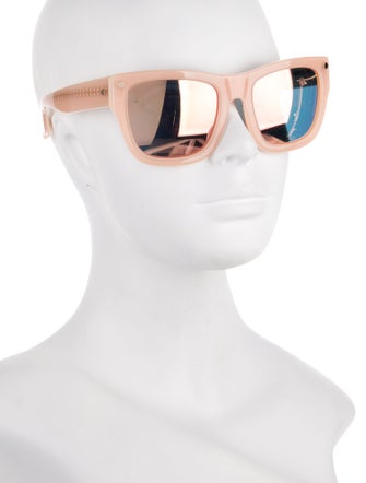 Linda Farrow Oversize Mirrored Sunglasses