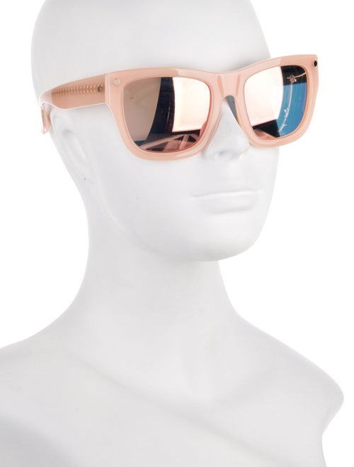 Linda Farrow Oversize Mirrored Sunglasses