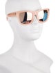 Linda Farrow Oversize Mirrored Sunglasses