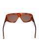 Linda Farrow Oversize Tinted Sunglasses