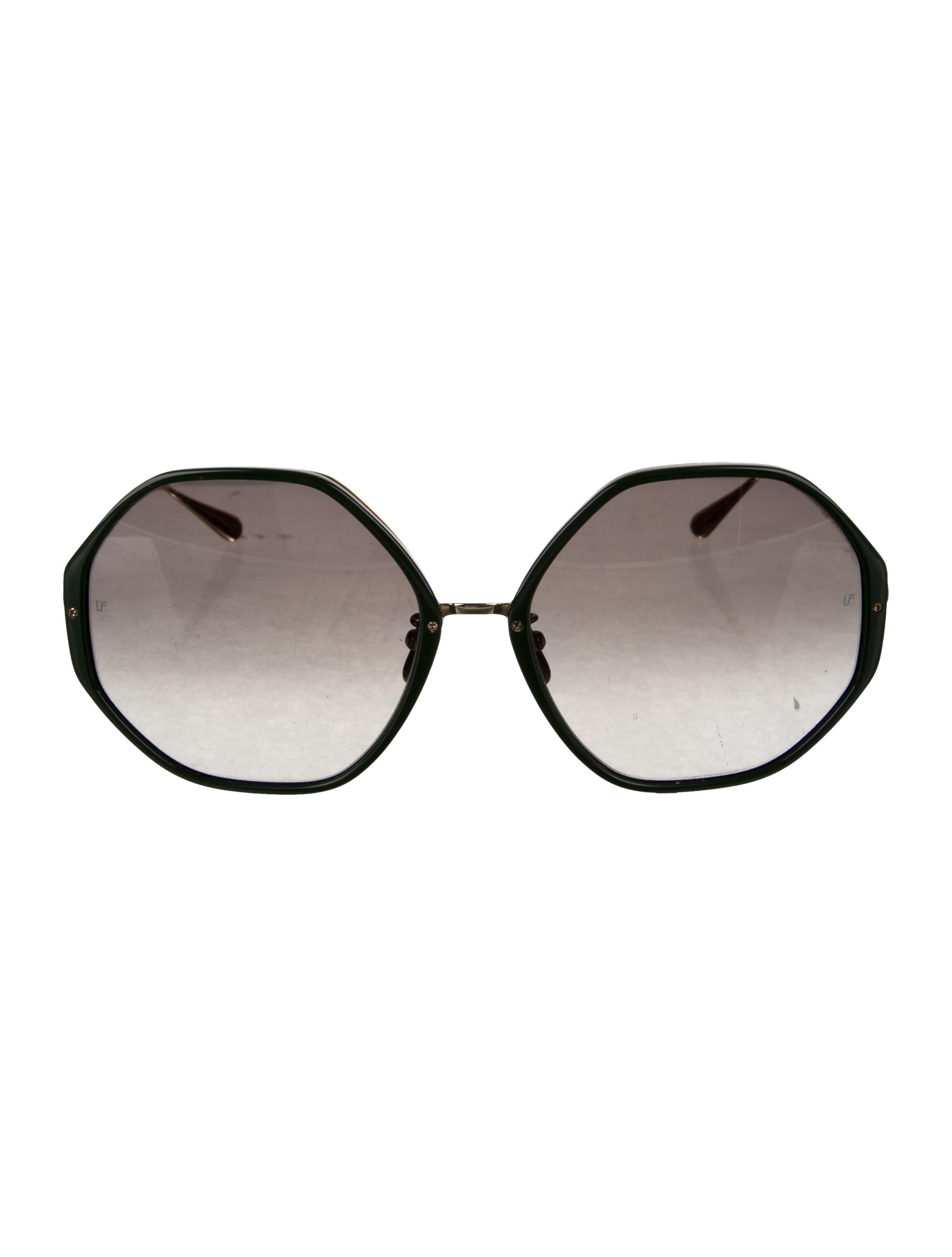 Linda Farrow Oversize Gradient Sunglasses