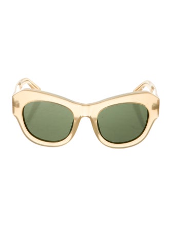 Linda Farrow Oversize Tinted Sunglasses