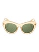 Linda Farrow Oversize Tinted Sunglasses