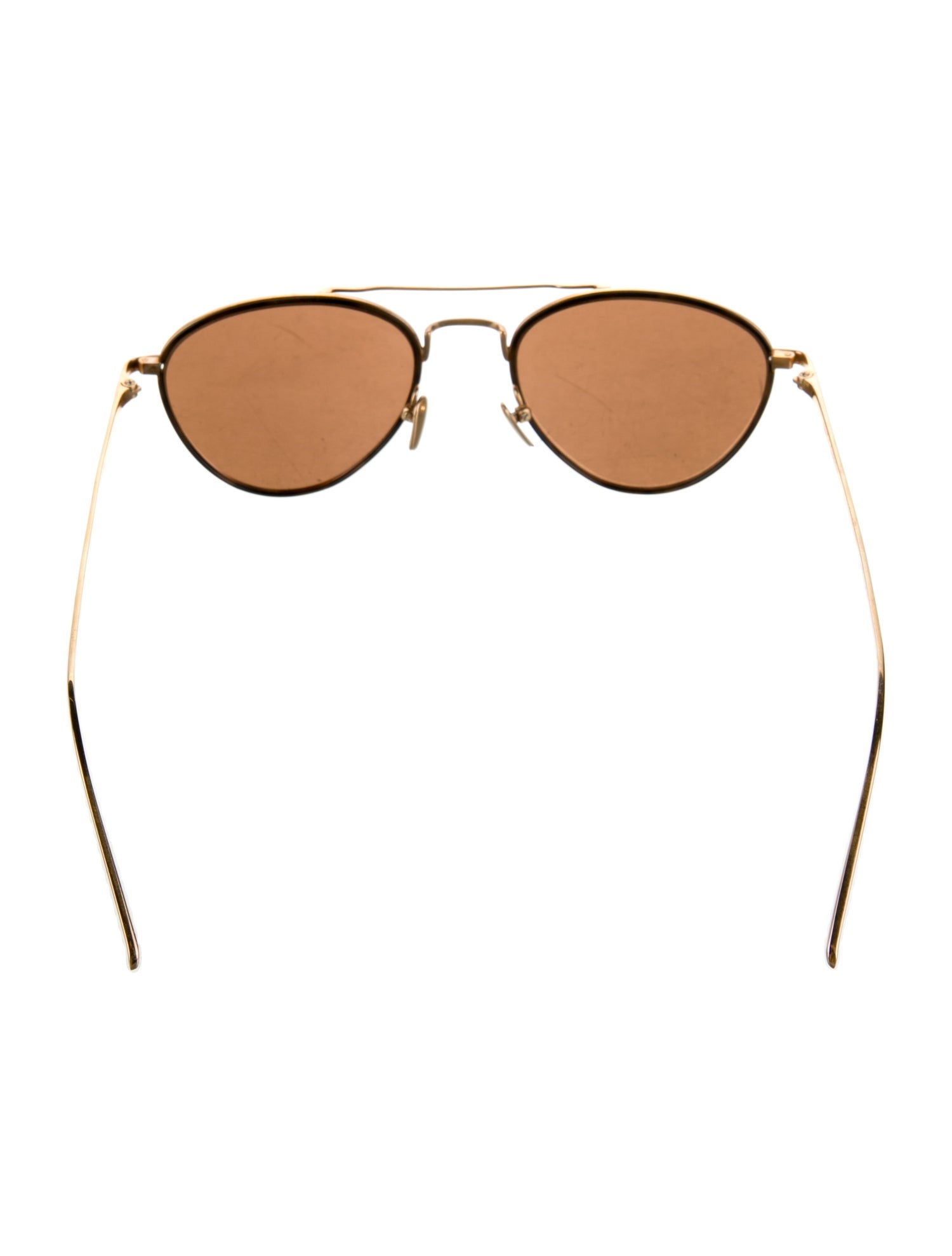 Linda Farrow Aviator Mirrored Sunglasses