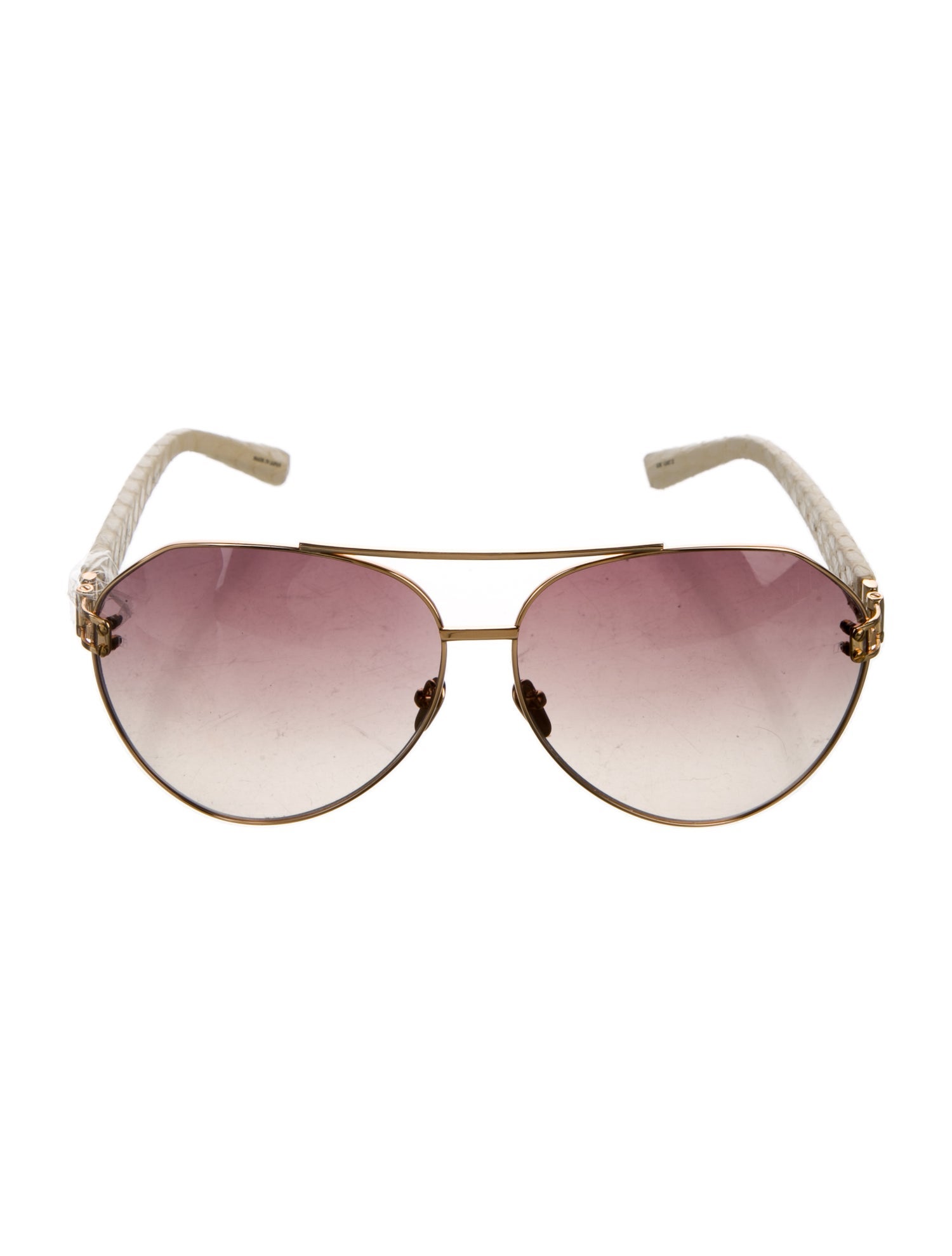 Linda Farrow Aviator Gradient Sunglasses
