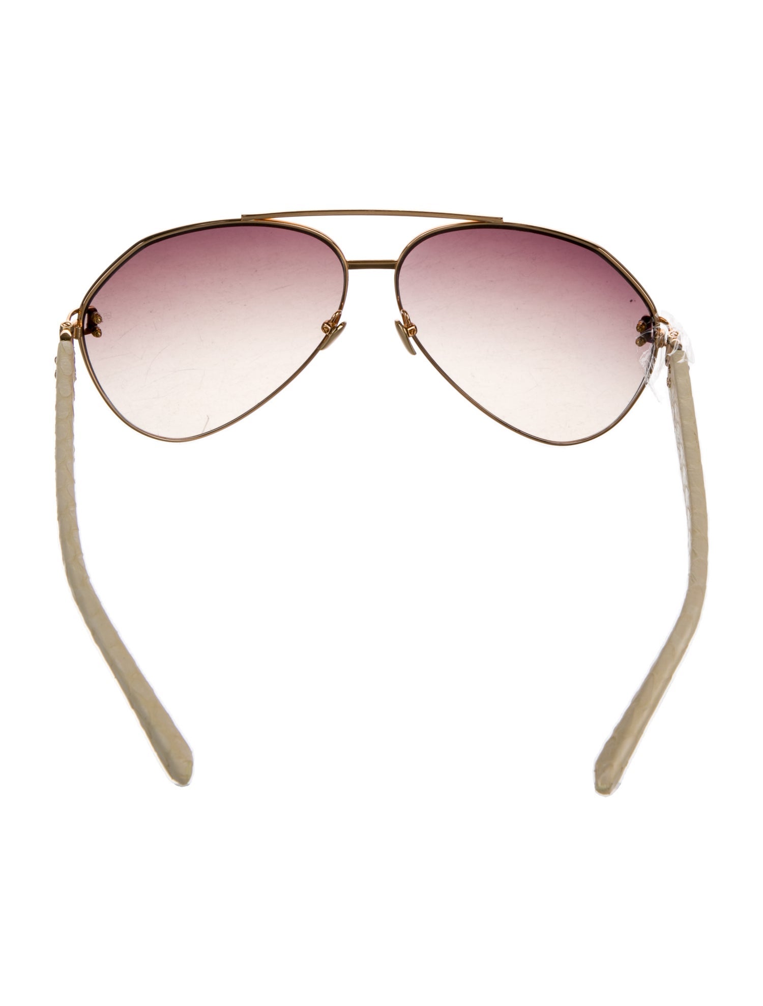 Linda Farrow Aviator Gradient Sunglasses