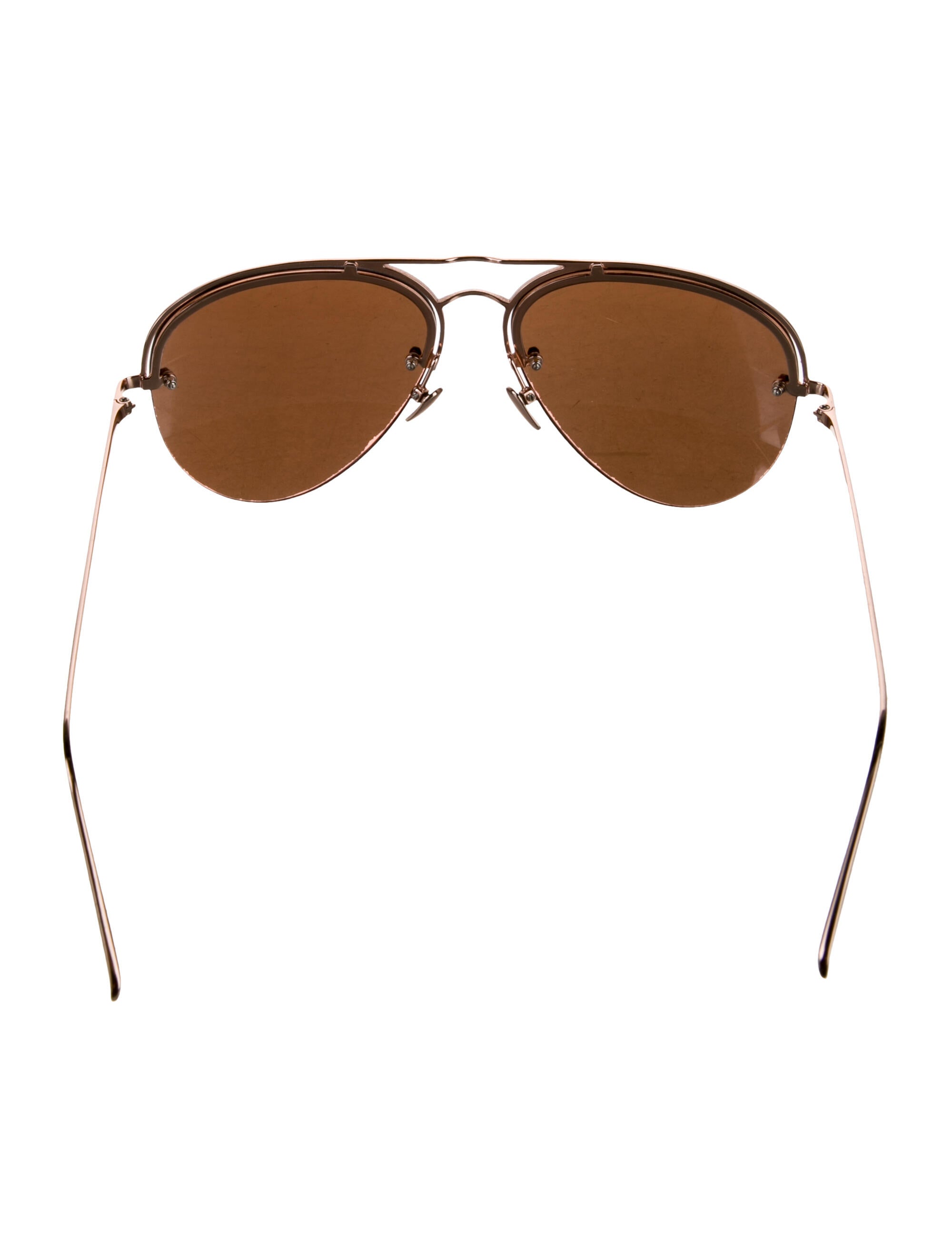 Linda Farrow Aviator Mirrored Sunglasses