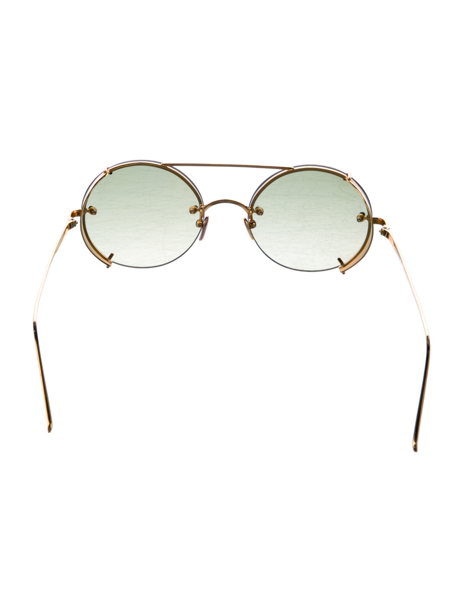 Linda Farrow Round Tinted Sunglasses