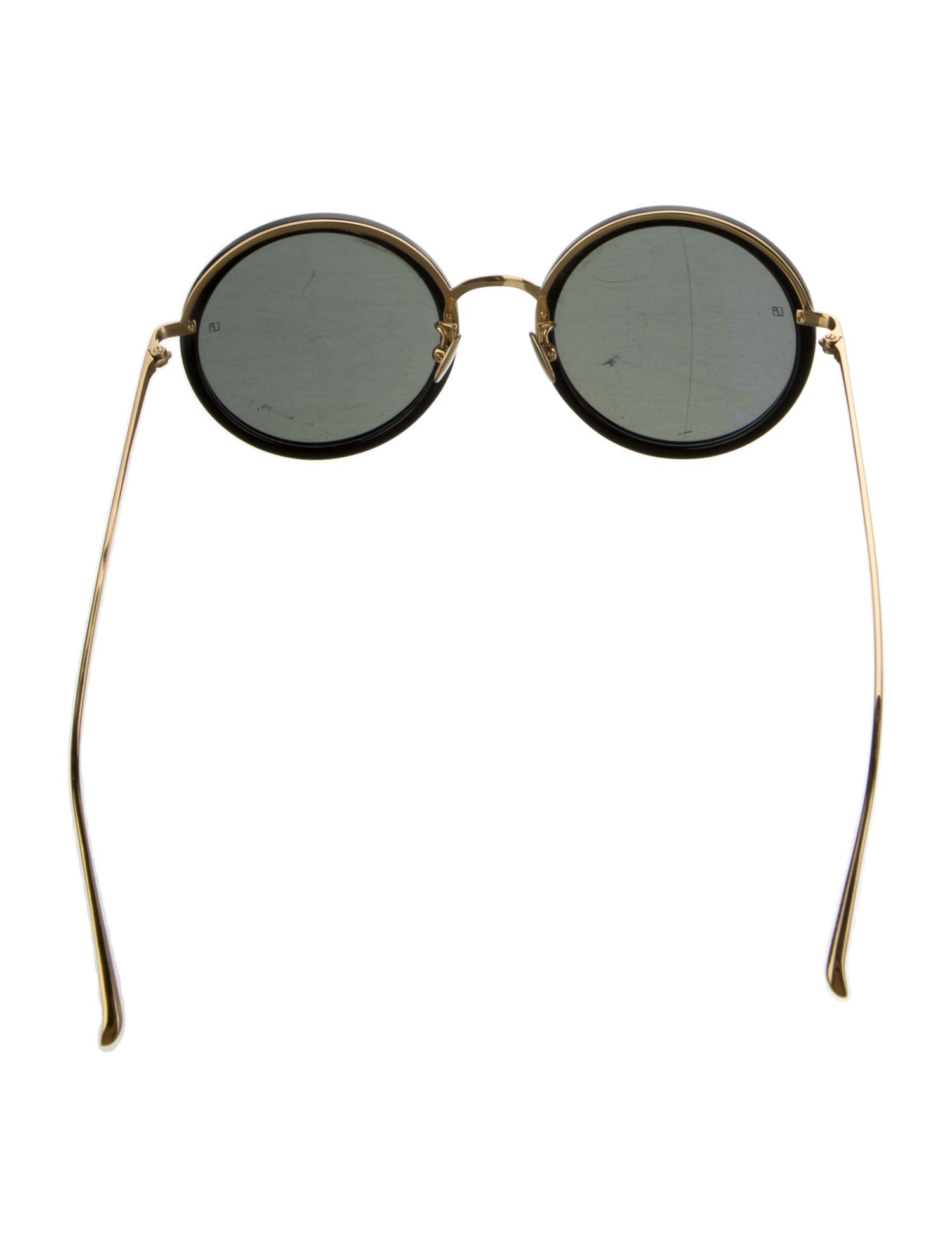 Linda Farrow Round Tinted Sunglasses