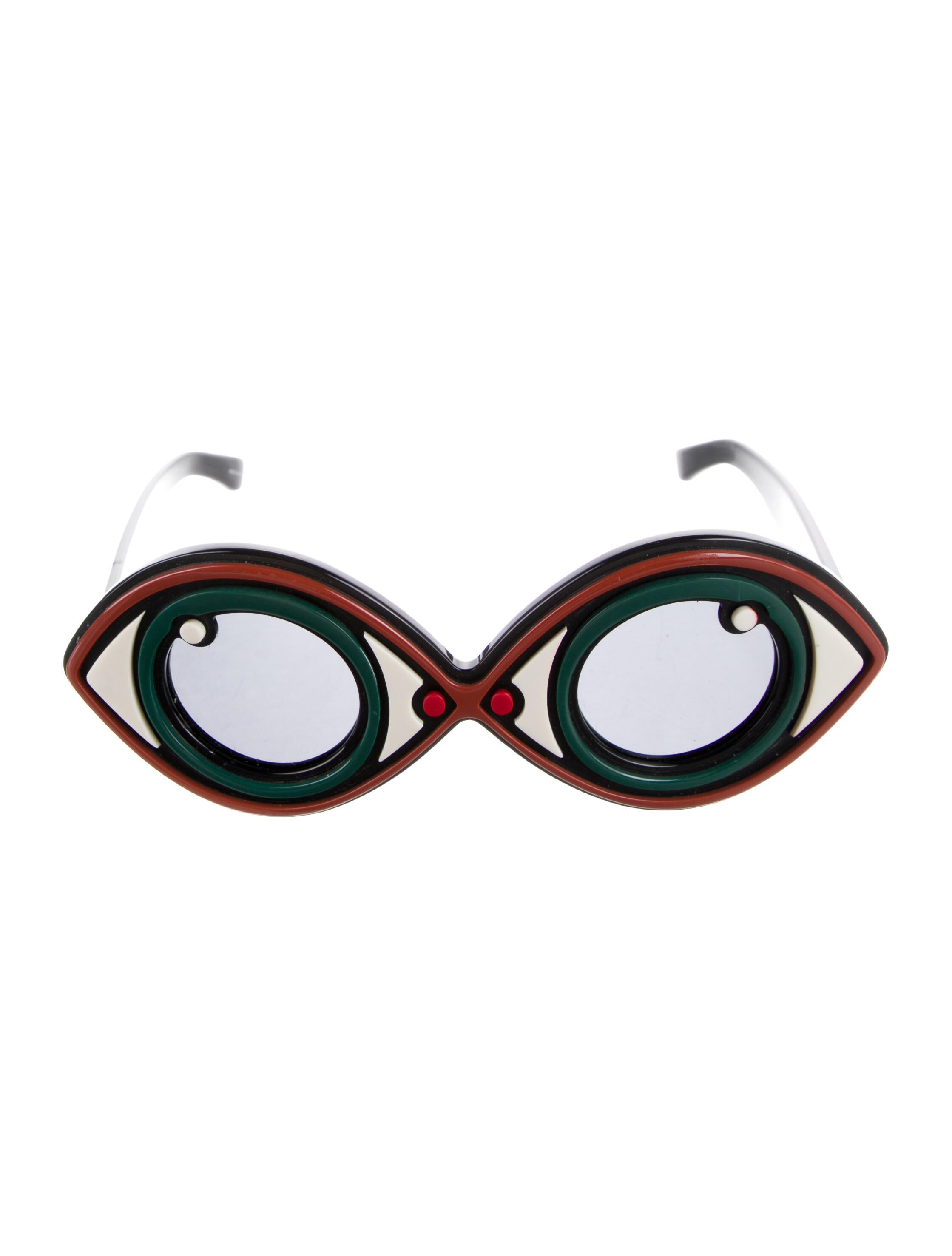 Linda Farrow Oversize Tinted Sunglasses