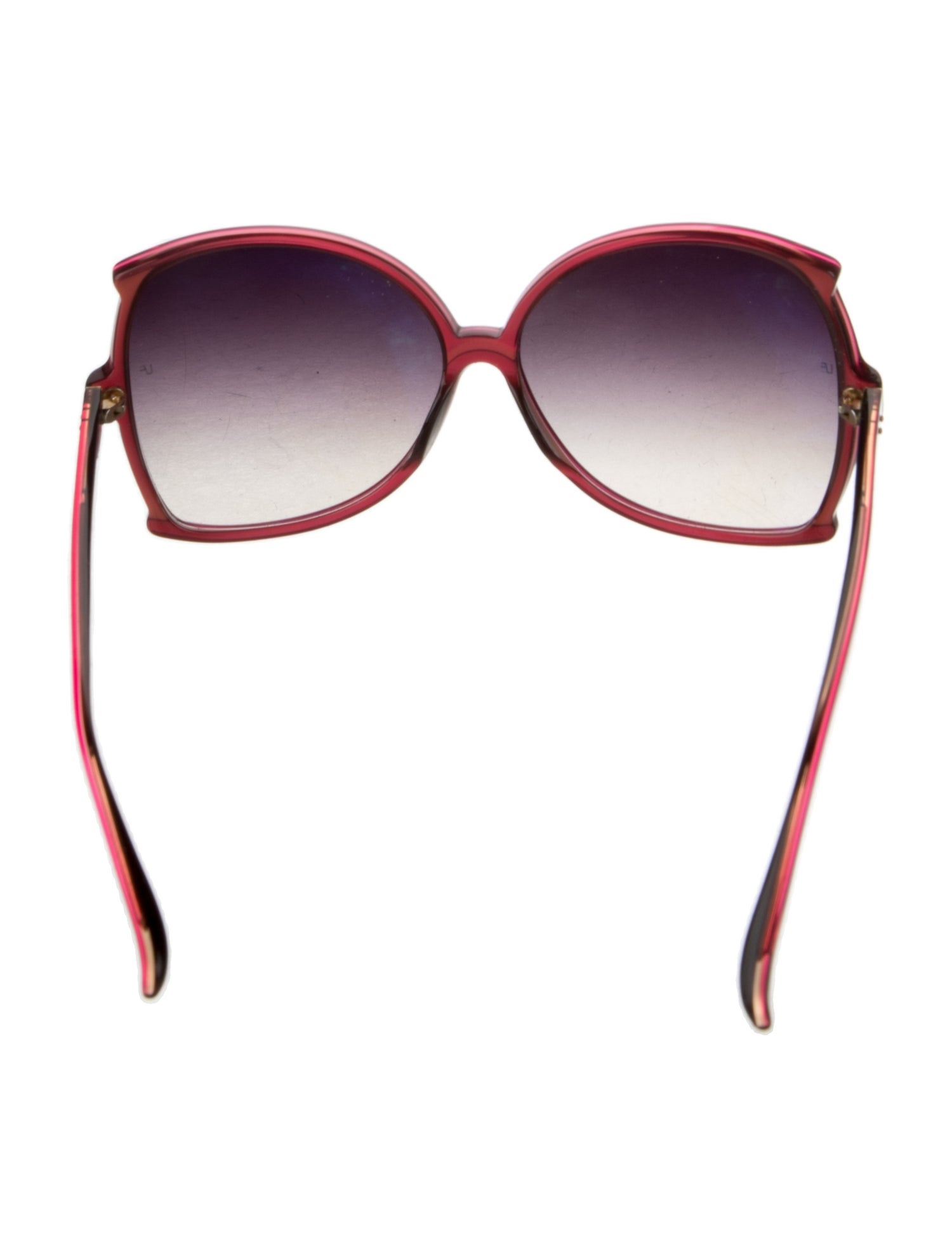 Linda Farrow Oversize Gradient Sunglasses