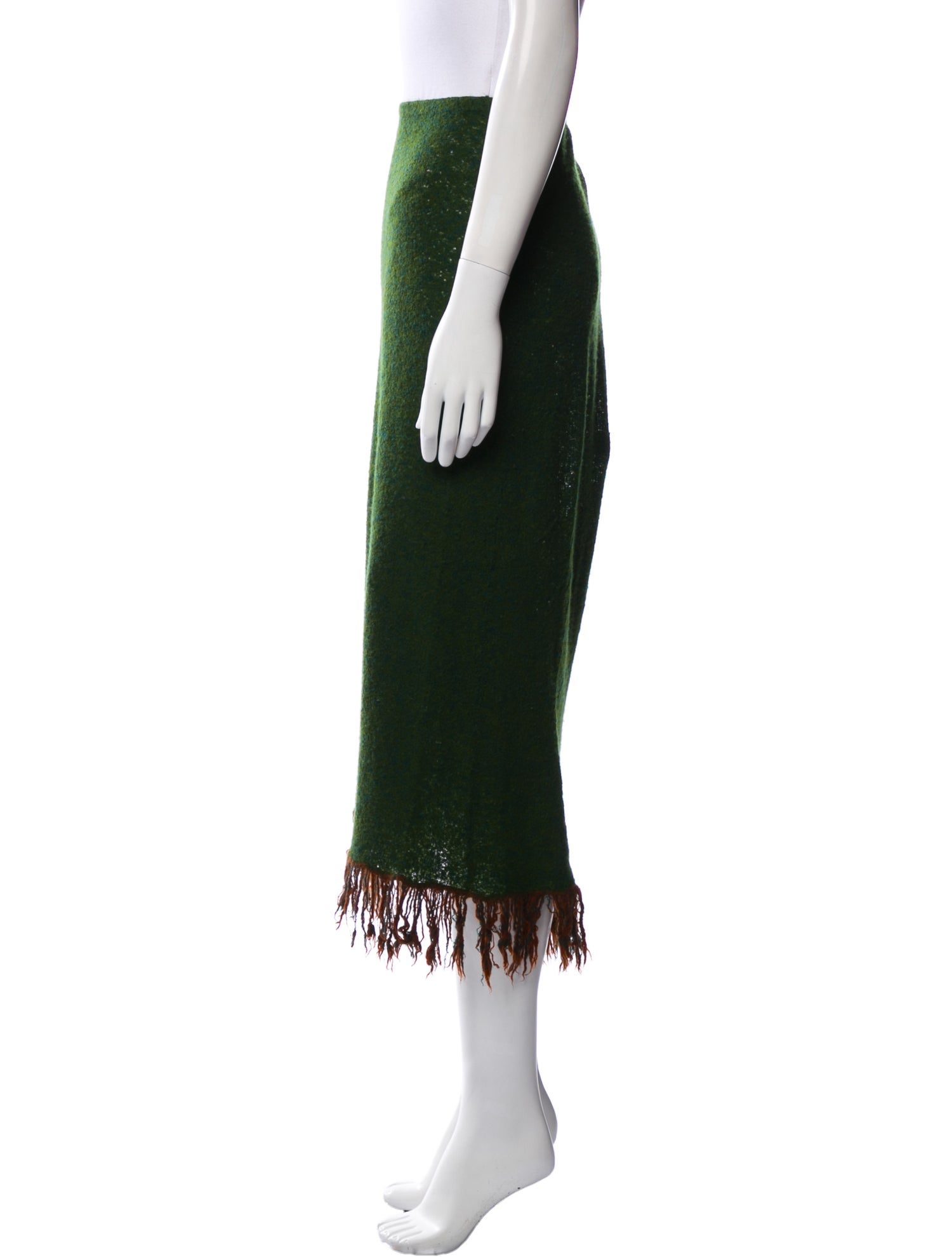 Lainey Keogh Cashmere Midi Length Skirt