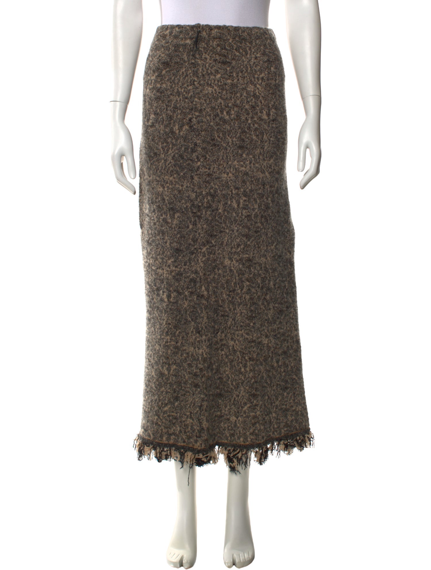 Lainey Keogh Cashmere Midi Length Skirt