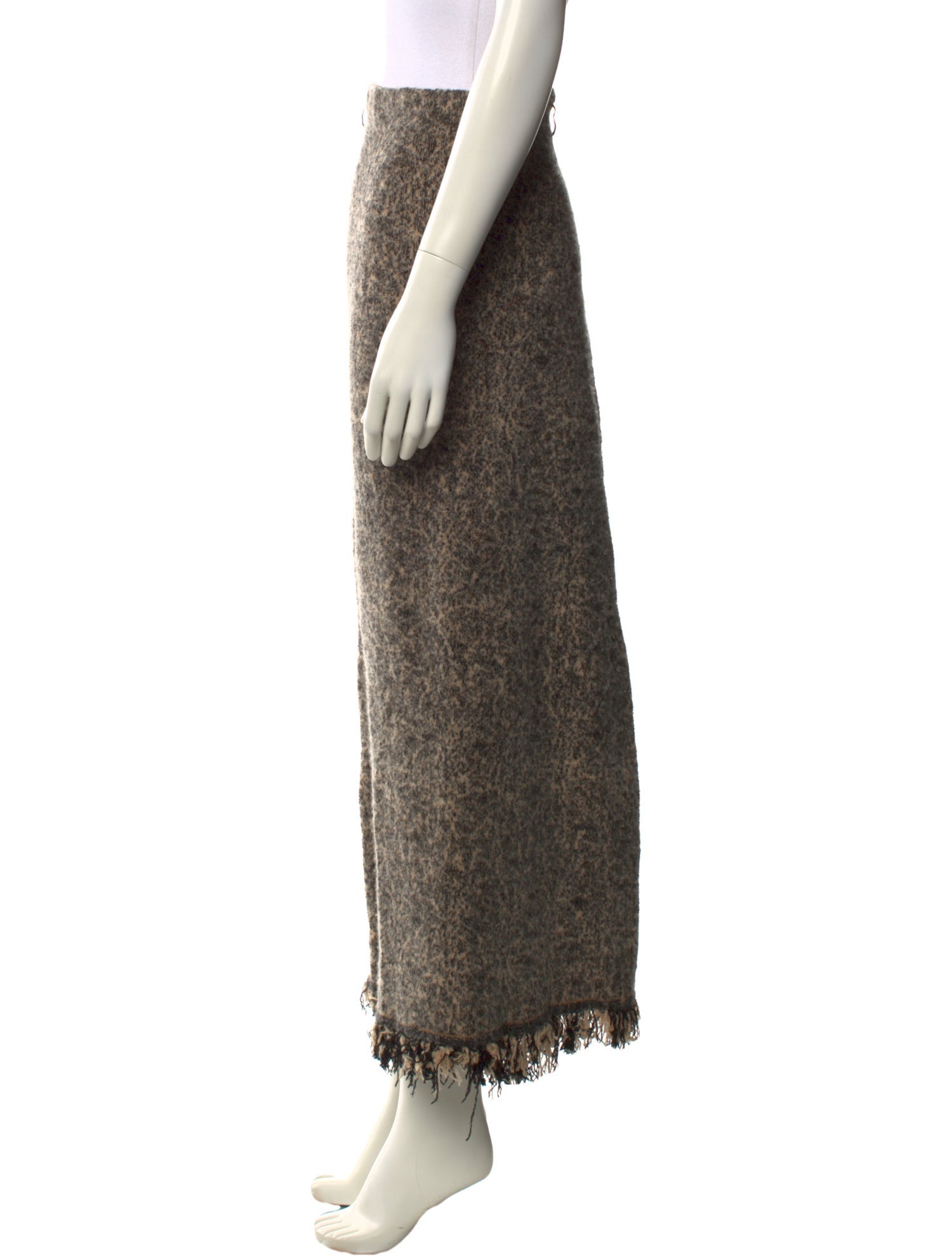 Lainey Keogh Cashmere Midi Length Skirt