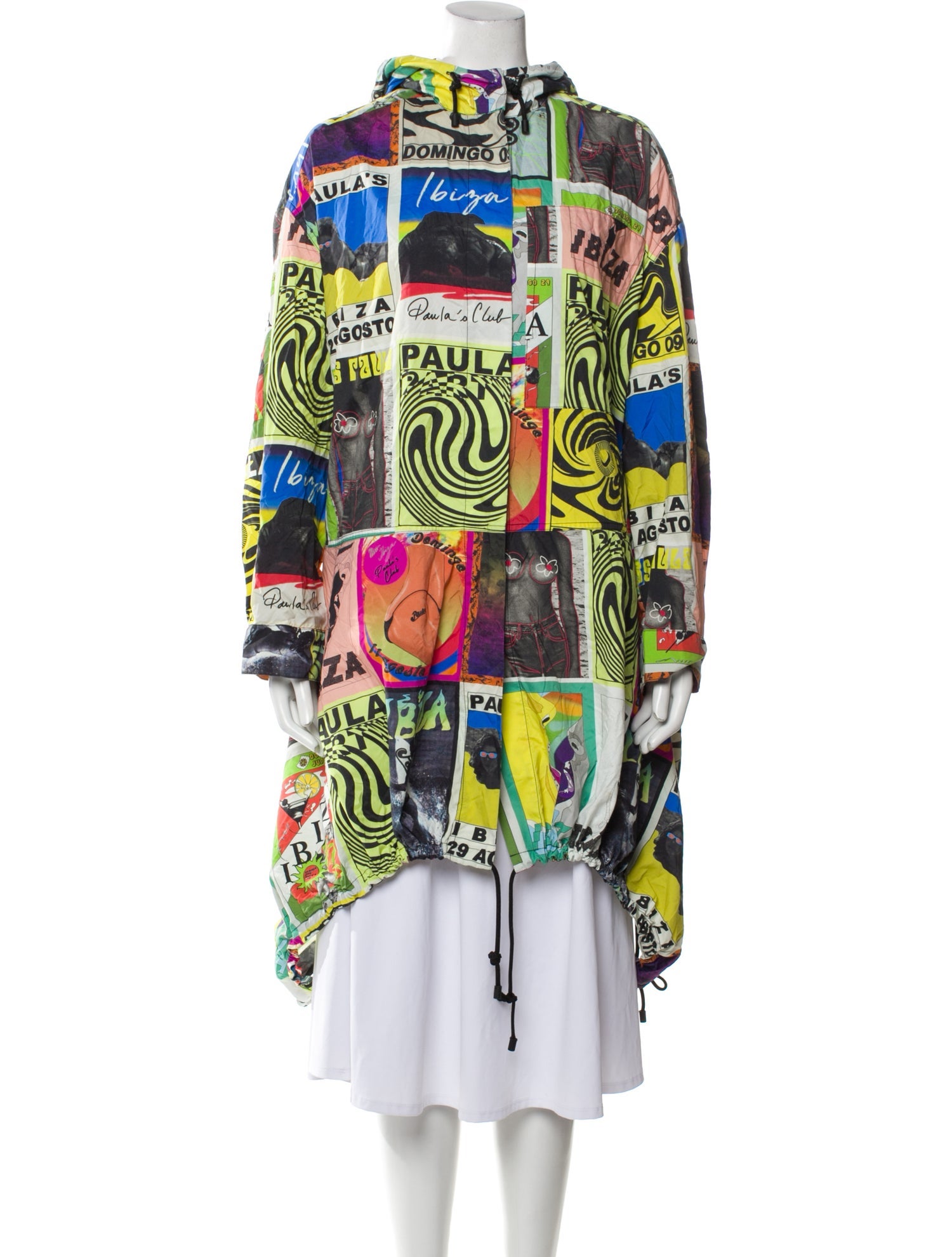 Loewe Paula's Ibiza 90's Flyers Printed Coat