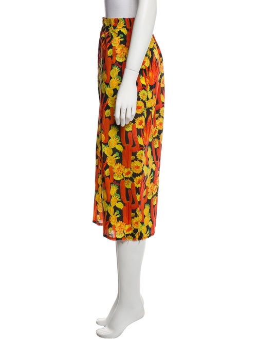 Loewe Paula's Ibiza Cactus Print Wide Leg Pants