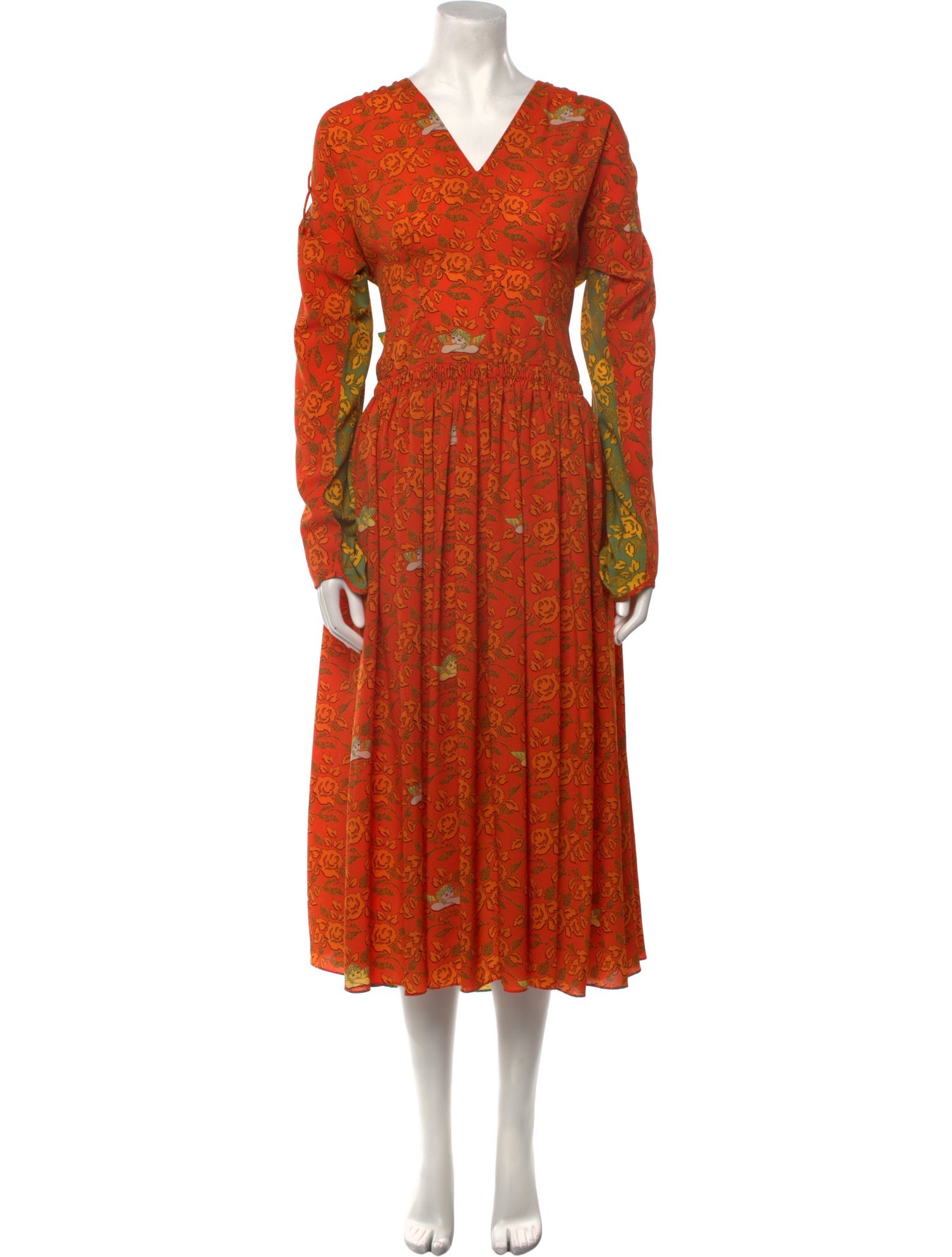 Loewe Paula's Ibiza Floral Print Long Dress