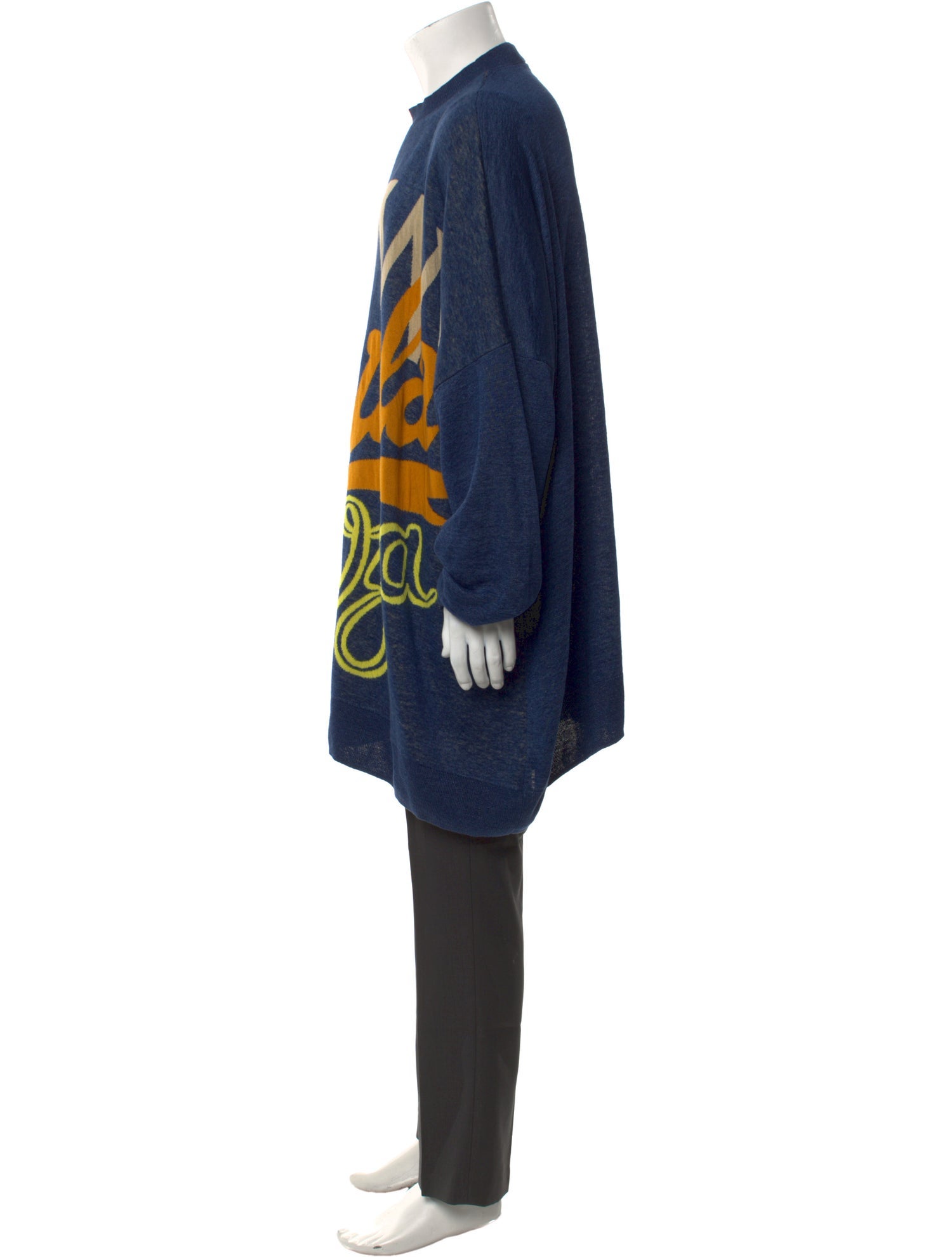 Loewe Paula's Ibiza 2021 Jacquard Logo Oversized Polo Sweater