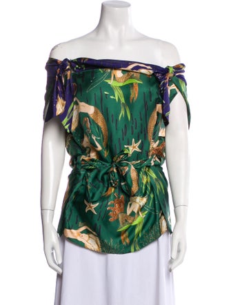 Loewe Paula's Ibiza Mermaids Printed Top