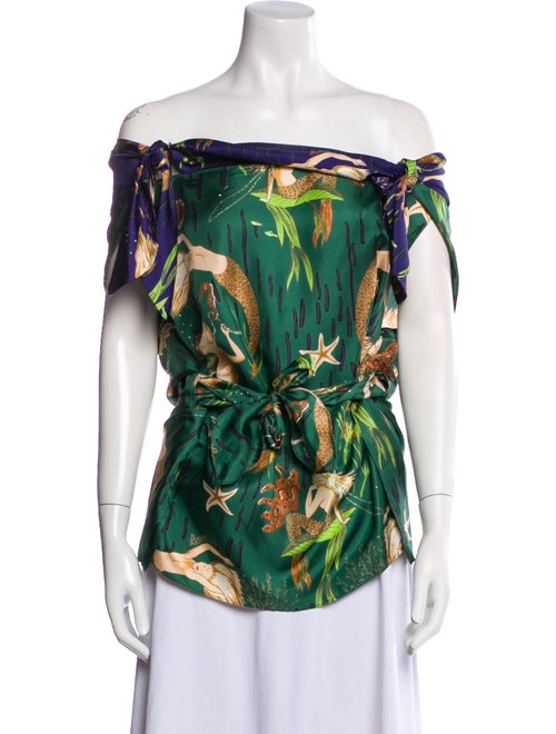 Loewe Paula's Ibiza Mermaids Printed Top